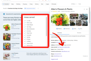 Google My Business Profile Service Areas and Booking Features